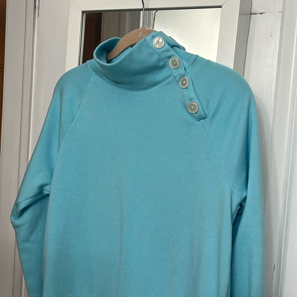J.Crew sweatshirt with side neck buttons